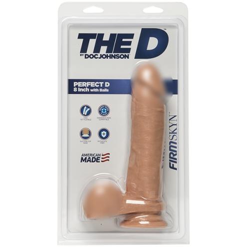 Фаллоимитатор Doc Johnson The D - Perfect D - 8 Inch With Balls