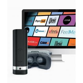 Інтерактивний мастурбатор Kiiroo Onyx 2, 10 кілець, що стискаються, не треба рухати, теледильдоніка - 3