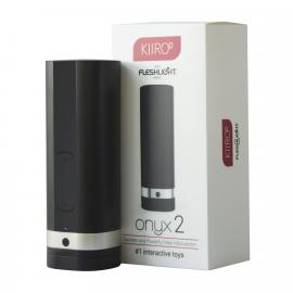Інтерактивний мастурбатор Kiiroo Onyx 2, 10 кілець, що стискаються, не треба рухати, теледильдоніка - 2