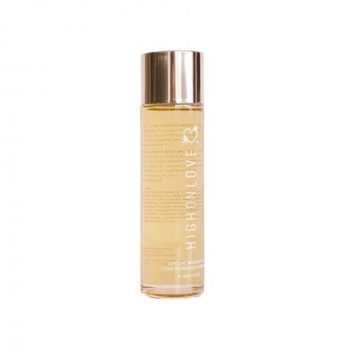 Масажна олія HighOnLove Massage Oil - Lychee Martini (120 мл) з олією насіння конопель