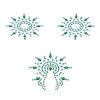Пестіс із кристалів Petits Joujoux Gloria set of 3 - Green/Blue, прикраса на груди та вульву