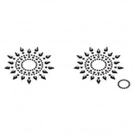 Пестіс із кристалів Petits Joujoux Gloria set of 2 - Black, прикраса на груди - 1