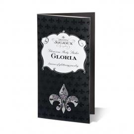Пэстис из кристаллов Petits Joujoux Gloria set of 2 - Black/Pink, украшение на грудь - 2