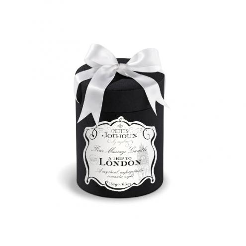 Массажна свічка Petits Joujoux - London - Rhubarb, Cassis and Ambra (190 г)
