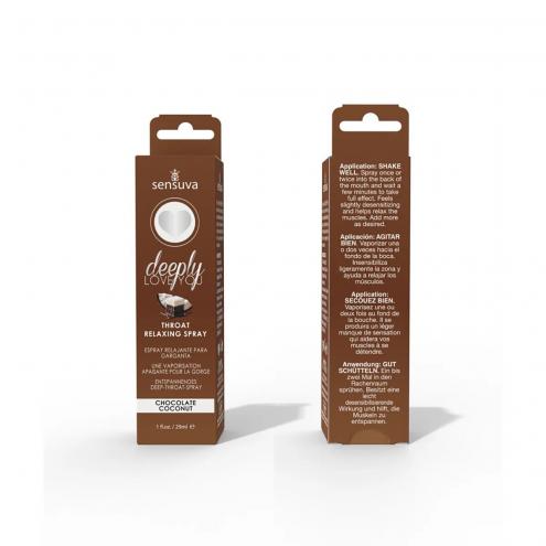 Спрей для минета Sensuva - Deeply Love You Chocolate Coconut (29 мл) для глубокого минета