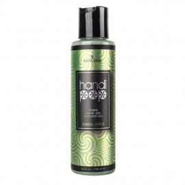 Гель для мануальных и оральных ласк Sensuva - Handipop Green Apple (125 мл) - 4