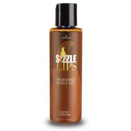 Зігріваючий масажний гель Sensuva - Sizzle Lips Salted Caramel (125 мл)