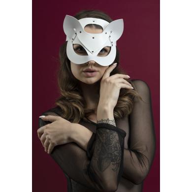 Маска кошечки Feral Feelings - Catwoman Mask, біла