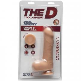 Фаллоимитатор Doc Johnson The D - Uncut D - 7 Inch With Balls ULTRASKYN - 3