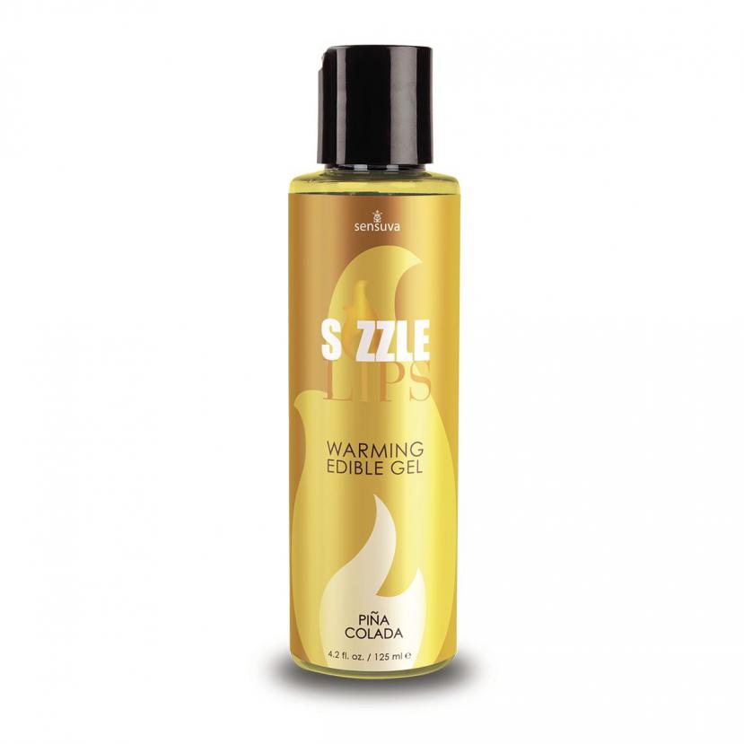 Согревающий массажный гель Sensuva Sizzle Lips Pina Colada (125 мл)