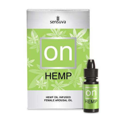 Пробник возбуждающего масла Sensuva - ON for Her Hemp Infused Arousal Oil (0,5 мл)