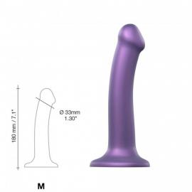 Насадка для страпону Strap-On-Me Mono Density Dildo Violet M - 2