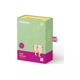 Набір менструальних чаш Satisfyer Feel Secure (orange), 15мл та 20мл - 3