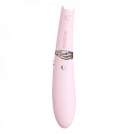 Вакуумний стимулятор з вібрацією KisToy Miss CC Pink - 1