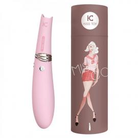 Вакуумний стимулятор з вібрацією KisToy Miss CC Pink - 2