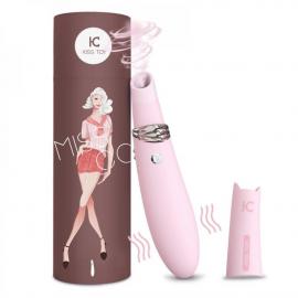 Вакуумний стимулятор з вібрацією KisToy Miss CC Pink - 3