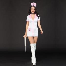 Еротичний костюм медсестри "Сексуальна Ніколетта" One Size White - 1