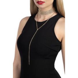 Кольє зі стразами Bijoux Pour Toi - Emma Gold - 1