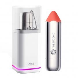 Вибропуля Leten The Second scented orange с индукционной зарядкой, водонепроницаемая, очень мощная - 1