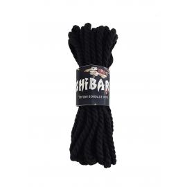 Хлопкова веревка для Шибарі Feral Feelings Shibari Rope, 8 м чорна - 2