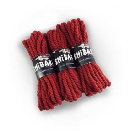 Хлопкова веревка для Шибарі Feral Feelings Shibari Rope, 8 м червона - 3
