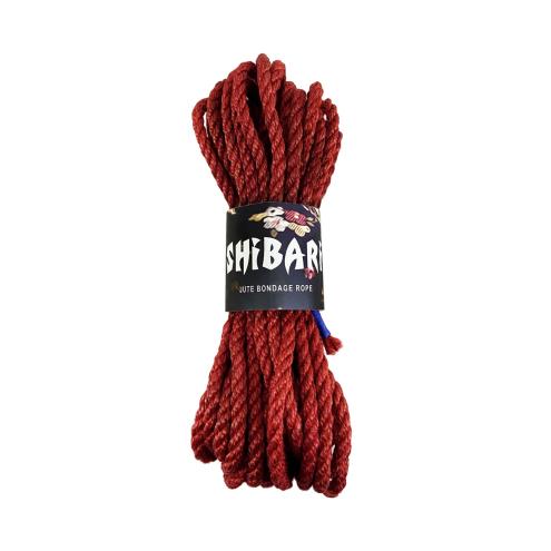 Джутовая веревка для Шибари Feral Feelings Shibari Rope, 8 м, красная