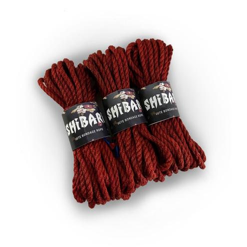 Джутовая веревка для Шибари Feral Feelings Shibari Rope, 8 м, красная