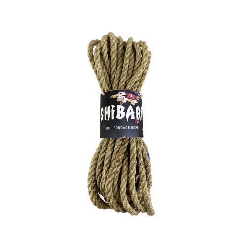 Джутова мотузка для Шибарі Feral Feelings Shibari Rope, 8 м, сірий