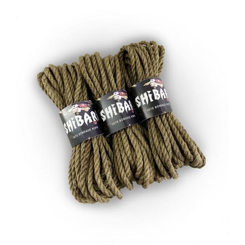 Джутова мотузка для Шибарі Feral Feelings Shibari Rope, 8 м, сірий