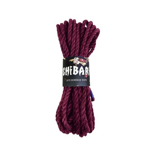 Джутова мотузка для Шибарі Feral Feelings Shibari Rope, 8 м, фіолетова