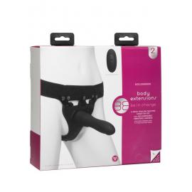Страпон унісекс з вібрацією Doc Johnson Body Extensions - BE IN CHARGE - 6