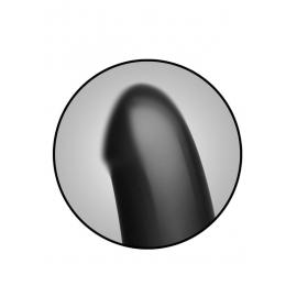 Анальний плаг з дилдо Doc Johnson Kink - Dual Density SECONDSKYN Fuck Plug - Black - 3