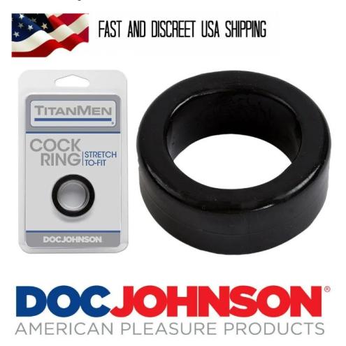 Эрекционное кольцо Doc Johnson Titanmen Tools - Cock Ring - Black