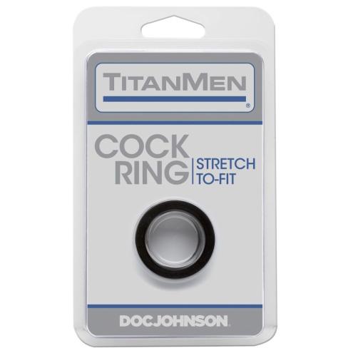 Эрекционное кольцо Doc Johnson Titanmen Tools - Cock Ring - Black