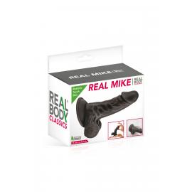Фалоімітатор із присоскою Real Body - Real Mike Black - 3