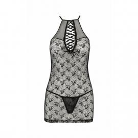 Полупрозрачная сорочка AZALIA CHEMISE black S/M Passion - 6