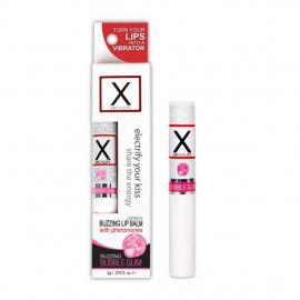 Стимулюючий бальзам для губ унісекс Sensuva - X on the Lips Bubble Gum з феромонами - 1