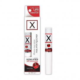 Стимулюючий бальзам для губ унісекс Sensuva - X on the Lips Cherry з феромонами - 1