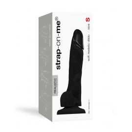 Реалістичний фалоімітатор Strap-On-Me SOFT REALISTIC DILDO Black Size S - 2