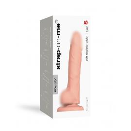 Реалістичний фалоімітатор Strap-On-Me SOFT REALISTIC DILDO Vanilla Size S - 3