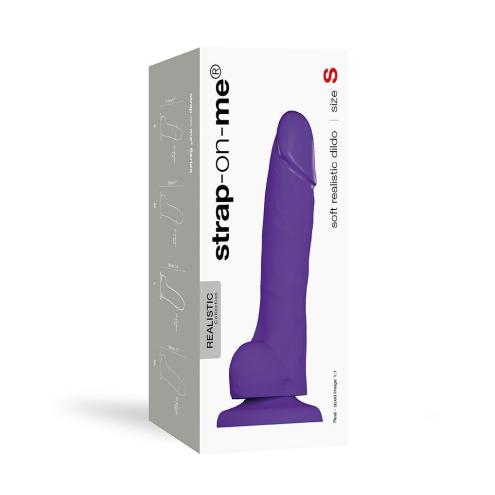 Реалистичный фаллоимитатор Strap-On-Me SOFT REALISTIC DILDO Violet - Size S