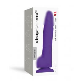 Реалістичний фалоімітатор Strap-On-Me SOFT REALISTIC DILDO Violet - Size XL - 2