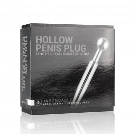 Полый уретральный стимулятор Sinner Gear Unbendable — Hollow Penis Plug, длина 7,5 см, диаметр 12 мм - 5