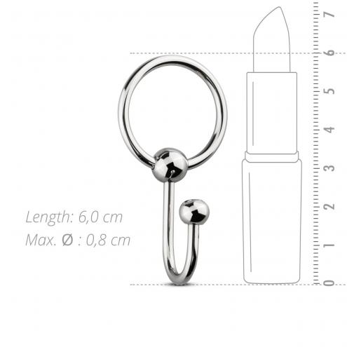 Уретральна вставка із кільцем Sinner Gear Unbendable — Sperm Stopper Solid