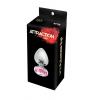 Металева анальна пробка з рожевим кристалом MAI Attraction Toys №74, L