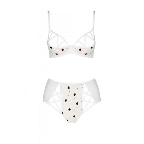 Еротичний комплект із малюнком LOVELIA BIKINI white S/M - Passion