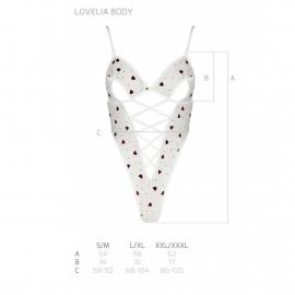 Еротичний боді з малюнком LOVELIA BODY white XXL/XXXL - Passion - 2