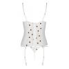 Корсет с подвязками + стринги LOVELIA CORSET white S/M - Passion