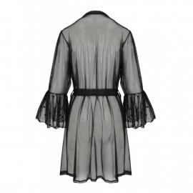 Воздушный пеньюар LOVELIA PEIGNOIR black L/XL - Passion - 7