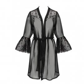 Воздушный пеньюар LOVELIA PEIGNOIR black L/XL - Passion - 3